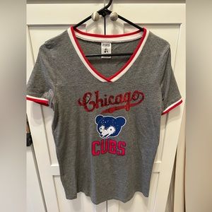 Victoria’s Secret Pink Chicago Cubs sequin v-neck top